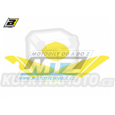 Polepy číslových tabulek (vystřižené) - Husqvarna TE449+TE511 / 11-13 - barva žlutá