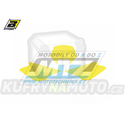 Polepy číslových tabulek (vystřižené) - Husqvarna WR125+WR250 / 05 - barva žlutá