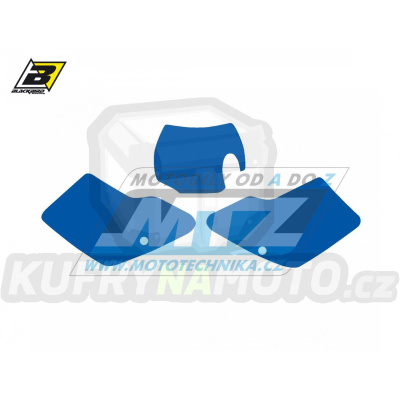 Polepy číslových tabulek (vystřižené) - GasGas EC125+EC250+EC300 / 01-02 - barva modrá
