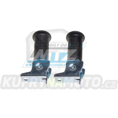 Stupačky spolujezdce výklopné univerzální (s montážním otvorem 8mm) - Simson S50+S51+S53 + S70+S80+S83 + KR51 Schwalbe