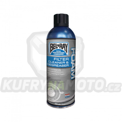 Čistič filtru Bel-Ray FOAM FILTER CLEANER & DEGREASER (400ml sprej)