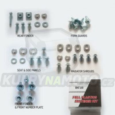 ACCEL komplet set šroubů do plastů YAMAHA YZ 125/250 '02-'15