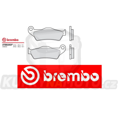 Brzdové destičky Brembo BMW R 1150 R ROCKSTER 1150 r.v. Od 02 -  SP směs Zadní