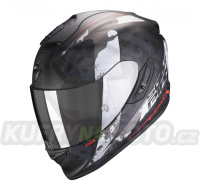 Moto přilba SCORPION EXO-1400 AIR SYLEX matná černo/stříbrno/červená