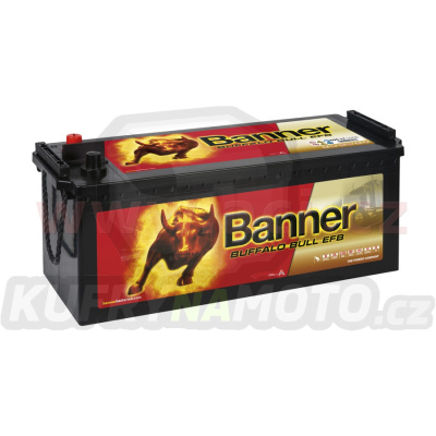 190Ah baterie, 1050A, levá BANNER Buffalo Bull EFB 514x223x195(220)