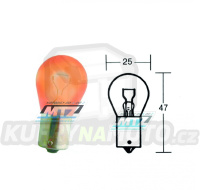 Žárovka PY25W 12V 25W BA15s SC - oranžová