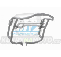 Padací rám Dual Sport Crash Bar - AJP PR7 / 17-25 - barva stříbrná Ice Polished