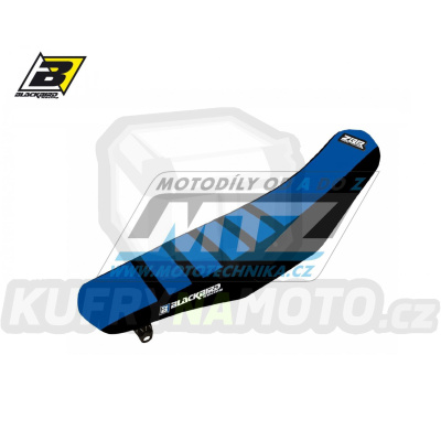 Sedlo kompletní Yamaha YZF250 / 19-23 + YZF450 / 18-22 + WRF250 / 20-23 + WRF450 / 19-23 - barva modro-černá - typ potahu ZEBRA - zvýšené provedení +15mm