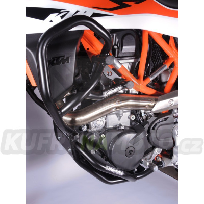 Padací rámy RD Moto CF124KD Husqvarna 701 Enduro / 701 Supermoto 2019-2021 černá matná - vrchní + spodní