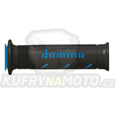 Rukojeti gripy Domino Tommaselli silnice racing XM2 Super Soft barva černá modrá