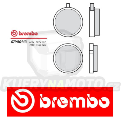 Brzdové destičky Brembo YAMAHA RX DX 100 r.v. Od 77 - 79 směs Originál Přední