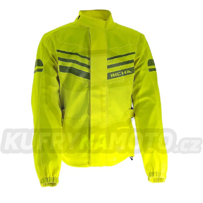 Moto pláštěnka bunda RICHA RAIN STRETCH 2L HOODIE fluo žlutá