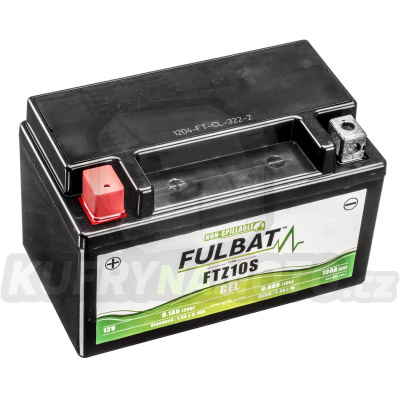 baterie 12V, FTZ10S GEL, 12V, 8.6Ah, 190A, bezúdržbová GEL technologie 150x88x93 FULBAT (aktivovaná ve výrobě)