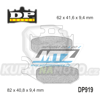Destičky brzdové DP919 - DP BRAKES směs Premium Sinter OEM