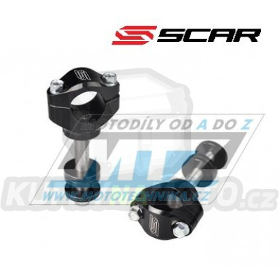 Klemy řidítek - pro řidítka 28,6mm (hlavní šroub - 12mm) Scar Racing - pro originální brýle Honda CR+CRF + Yamaha YZF+WRF