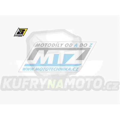 Polepy číslových tabulek (vystřižené) - Honda CRF250 / 06-07 - barva bílá
