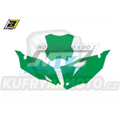 Polepy číslových tabulek (vystřižené) - Kawasaki KXF250 / 21-23 + KXF450 / 19-23 - barva zelená