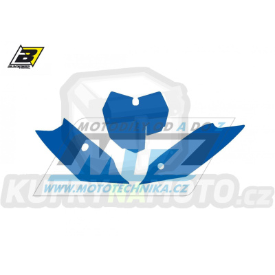 Polepy číslových tabulek (vystřižené) - KTM SX+SXF / 13-15 - barva modrá