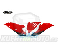 Bočnice Racing s děrovaným krytem Gas-Gas MC+MC-F / 21-23 + EC+EC-F / 21-23 + EX+EX-F / 21-23 - barva červená
