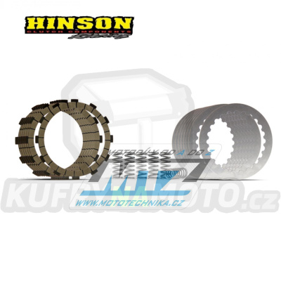 Sada spojkových lamel třecích, ocelových a pružin Hinson - KTM 250SXF+350SXF+ 250XCF+350XCF / 19-26 + Husqvarna FC250+FC350 / 19-26 + FX350 / 23-26 + Gas Gas EXF250 / 21-24 + EXF350+MCF250 / 21-26 + MCF250 Factory Edition / 23-26 + MCF350 / 22-24