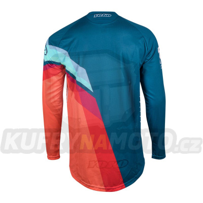 Motokrosový dres YOKO VIILEE modrý / oranžový / modrý M