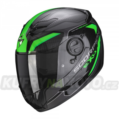 Moto přilba SCORPION EXO-490 SUPERNOVA černo/zelená