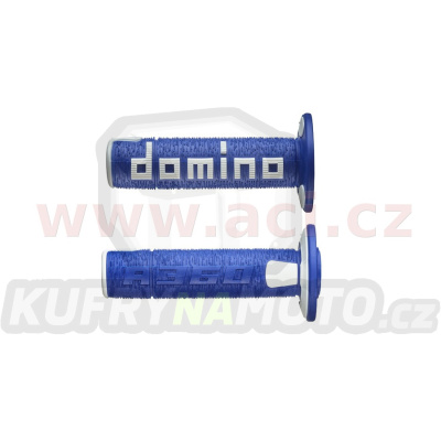gripy A360 (offroad) délka 120 mm, DOMINO (modro-bílé)