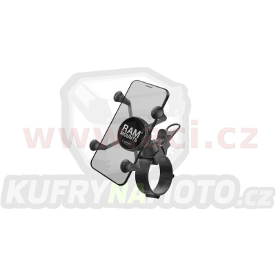 kompletní sestava univerzálního držáku X-Grip na řídítka do průměru 60 mm, RAM Mounts