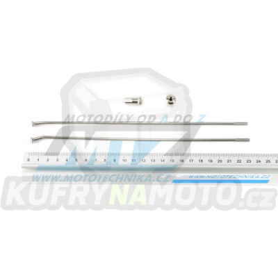 Drát/Špice nerezové do kola + Niple 21&quot; - Suzuki DR250 / 90-95 + DR350 / 90-99 + DR650 / 90-91