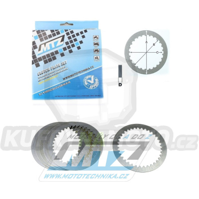 Lamely spojkové plechové (meziplechy) MTZ 888-P750-6 - KTM 690 Enduro / 07-24 + 690SMC + 690 Supermoto + 690 Duke + Husqvarna 701 Enduro / 16-24 + 701 Supermoto + 701 Svartpilen + 701 Vitpilen + Gas-Gas ES700+SM700