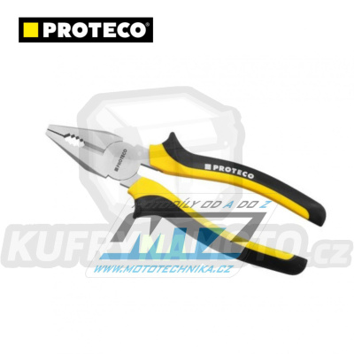 Kleště kombinované 180mm s dvouplastovou rukojetí - Proteco