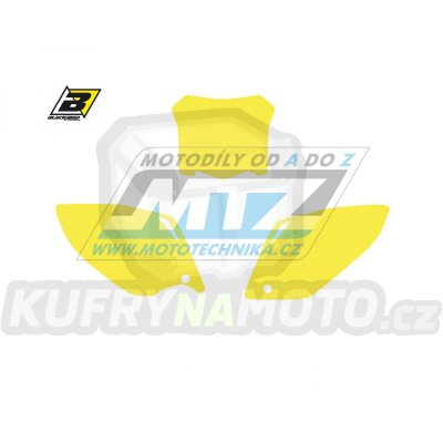 Polepy číslových tabulek (vystřižené) - Honda CRF450 / 08 - barva žlutá