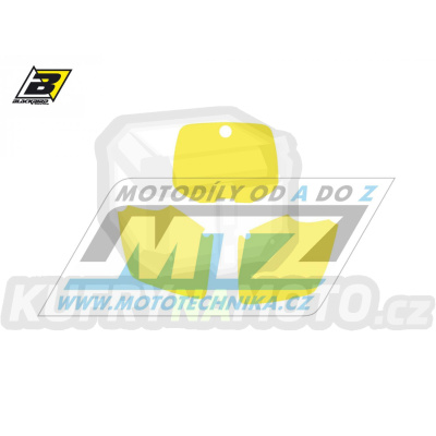 Polepy číslových tabulek (vystřižené) - KTM SX / 98-99 - barva žlutá