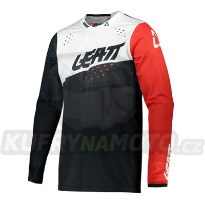 Leatt TRIČKO MOTO 4.5 LITE dres ČERNÁ / BÍLÁ BARVA ČERNÁ / BÍLÁ / ČERVENÁ VELIKOST L-5021020221-akce