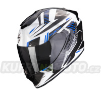 Moto přilba SCORPION EXO-1400 EVO AIR SHELL bílo/modrá