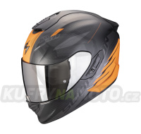 Moto přilba SCORPION EXO-1400 EVO II AIR LUMA matná černo/oranžová