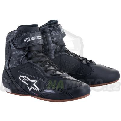 boty FASTER-3, ALPINESTARS (černá/šedá camo/guma) 2024