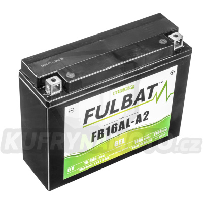 baterie 12V, FB16AL-A2 GEL, 12V, 16Ah, 210A, bezúdržbová GEL technologie 205x70x162 FULBAT (aktivovaná ve výrobě)