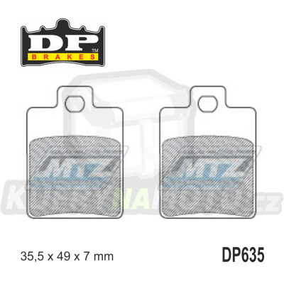 Destičky brzdové DP Brakes DP635 - směs Premium OEM Sinter