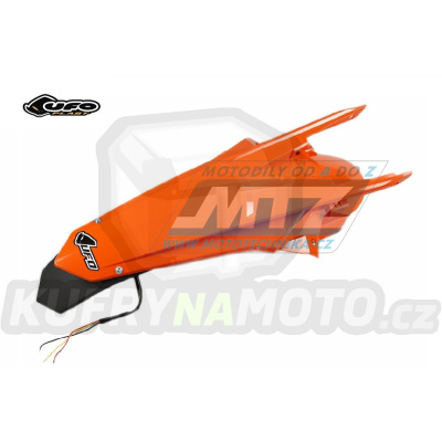 Blatník zadní s LED světlem KTM 125EXC+250EXC+300EXC / 17-19 + 250EXCF+350EXCF+450EXC+500EXC / 17-19 - barva oranžová