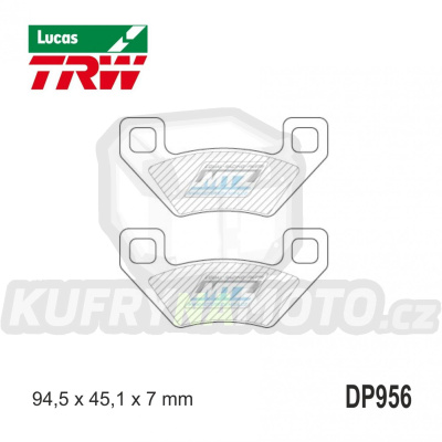 Destičky brzdové DP956-LUSI TRW Lucas MCB773SI - směs Sinter Offroad
