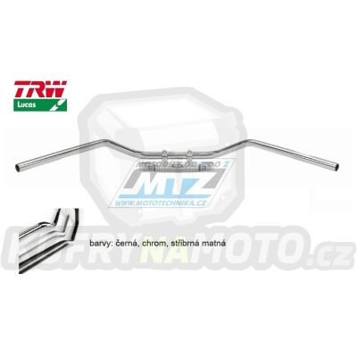 Řídítka TRW Lucas Custom Roadstar Medium Steel 25,4mm MCL135SC - chromované