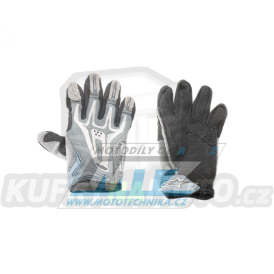 Rukavice dětské Alpinestars Dual - černo-šedé (velikost XXS)