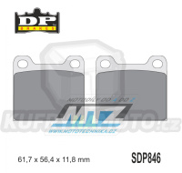 Destičky brzdové DP Brakes pro sněžné skútry - směs Premium Sinter H++
