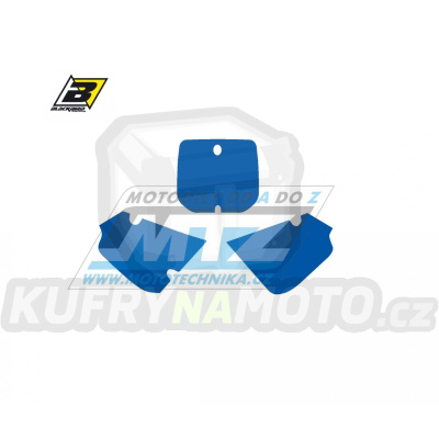 Polepy číslových tabulek (vystřižené) - Suzuki RM80 / 00-01 - barva modrá