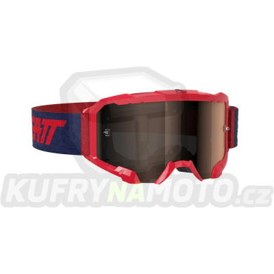 LEATT  brýle VELOCITY 4.5 IRIZ GOGGLE IRIZ RED platinum UC barva červená/granátová