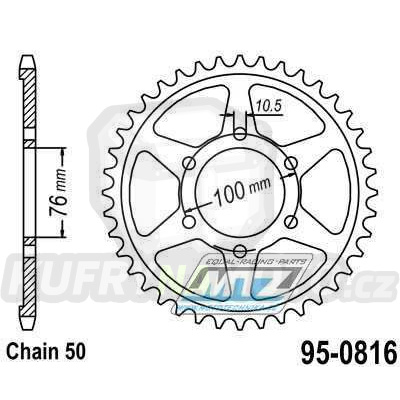 Rozeta MTZ 44 zubů-95-0816-44- výprodej JTR 816-44