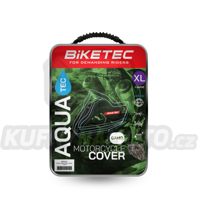 BIKETEC AQUATEC VODĚODOLNÁ MOTOCYKLOVÁ PLACHTA BARVA VELIKOST CAMO XL