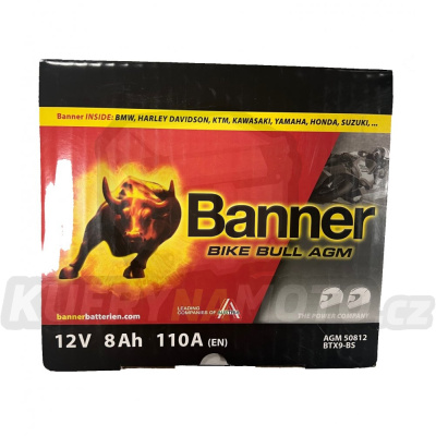 Moto baterie BANNER BTX9-BS