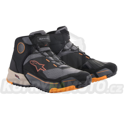 boty CR-X DRYSTAR, ALPINESTARS (černá/hnědá/oranžová) 2024